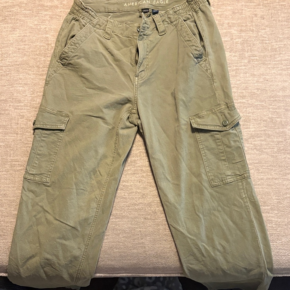 American Eagle Outfitters Men's Green Cargo Pants